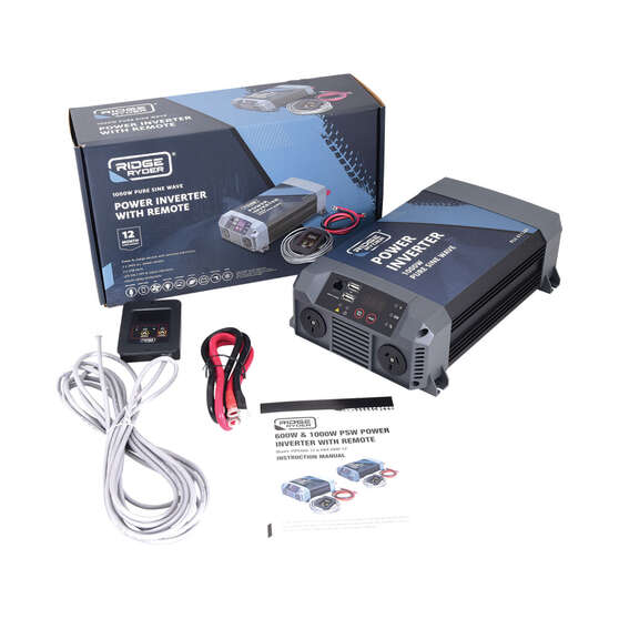 Ridge Ryder Pure Sine Wave Power Inverter 1000W, , scanz_hi-res