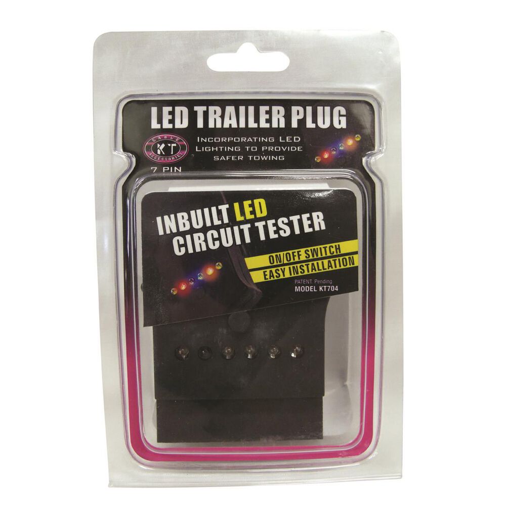 Trailer Plug 7 Pin Flat, LED Supercheap Auto New Zealand