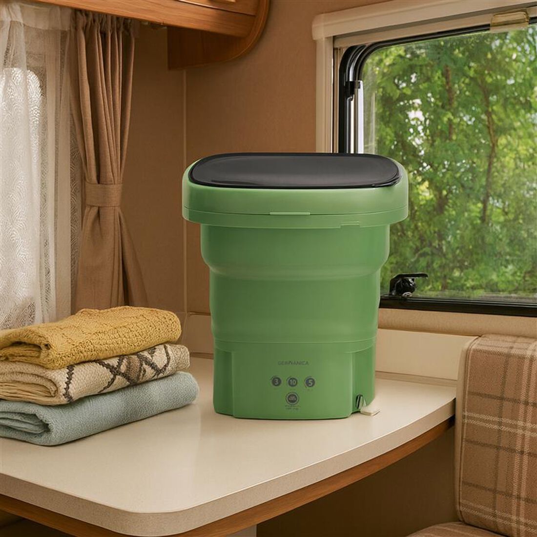 Germanica Portable Washing Machine 12V DC & 240V AC 6.5L Capacity, , scanz_hi-res