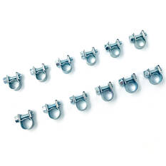 Calibre Hose Clamps - Zinc Plated, 12 Pieces, 7-9mm & 8-10mm, , scanz_hi-res