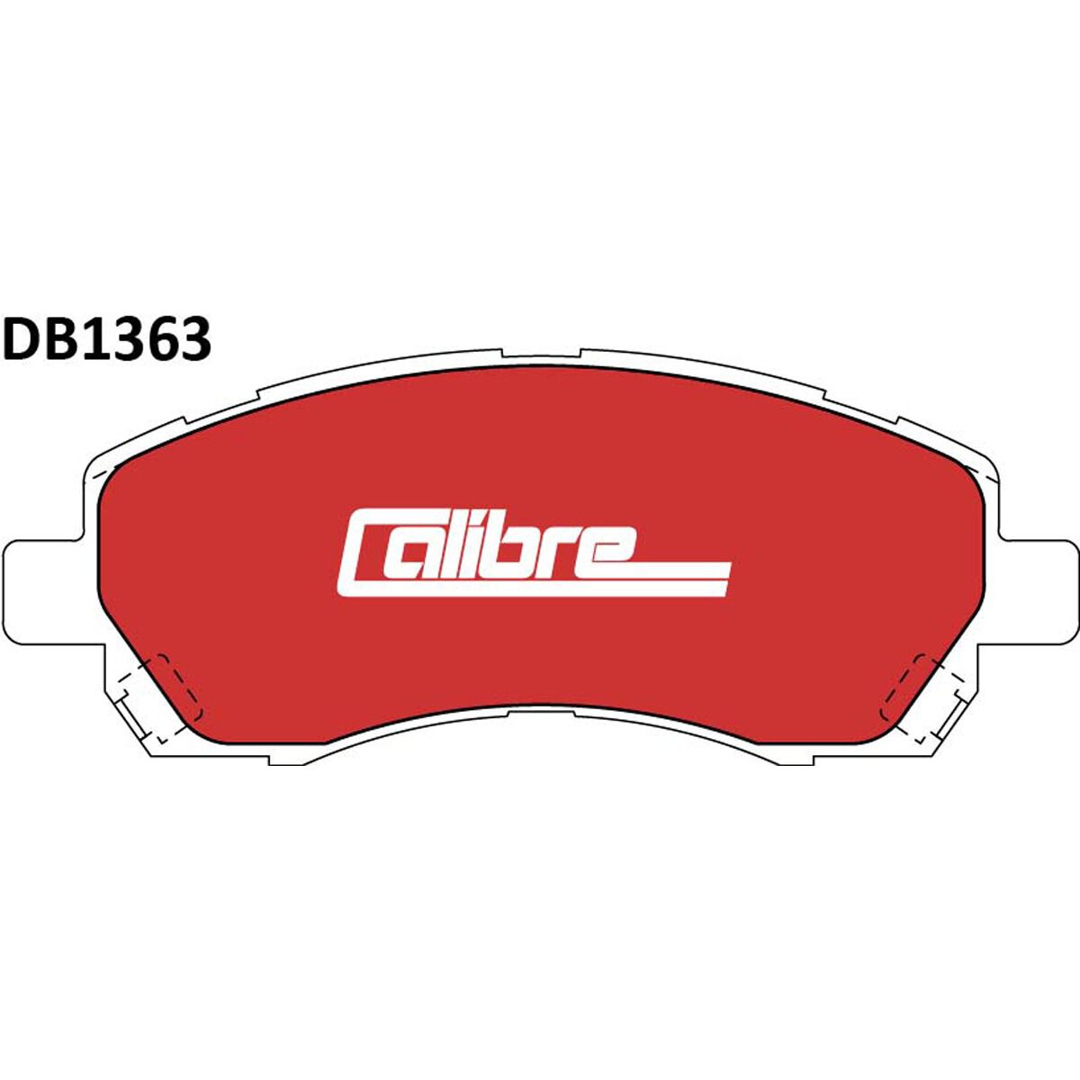 Calibre Disc Brake Pads DB1363CAL, , scanz_hi-res