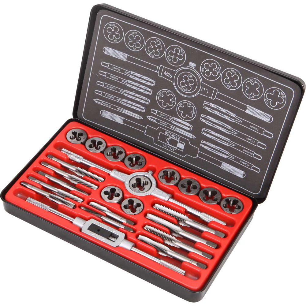 ToolPRO Tap and Die Set Imperial 24 Piece Supercheap Auto New Zealand