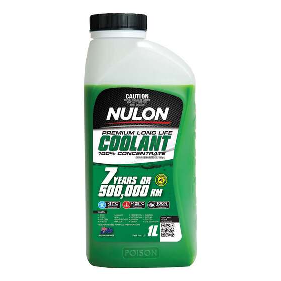 Nulon Green Long Life Anti-Freeze / Anti-Boil Coolant Concentrate - 1 Litre, , scanz_hi-res