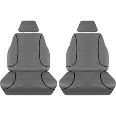 Tradies Canvas Ready Made Seat Covers Front Pair Grey suits Triton, , scanz_hi-res