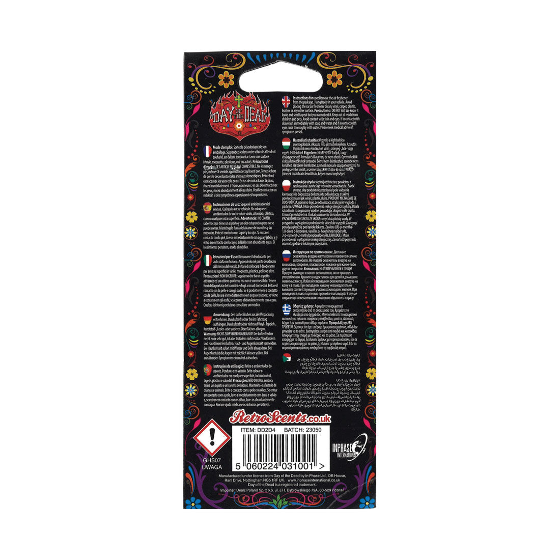 Day of the Dead Air Freshener - Day of Night, , scanz_hi-res