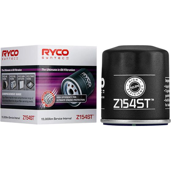 Ryco SynTec Oil Filter - Z154ST (Interchangeable with Z154), , scanz_hi-res