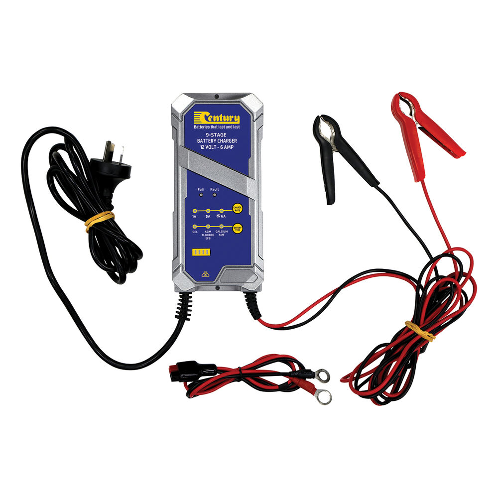 Century 12V 1/3/6 Amp 9 Stage Battery Charger Supercheap Auto New Zealand