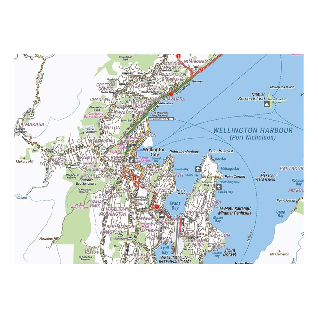 HEMA North Island New Zealand Map, , scanz_hi-res