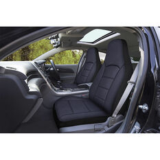 SCA Leather Look Seat Covers Black, Build-In Headrests, Size 60, Front Pair, Airbag Compatible, , scanz_hi-res