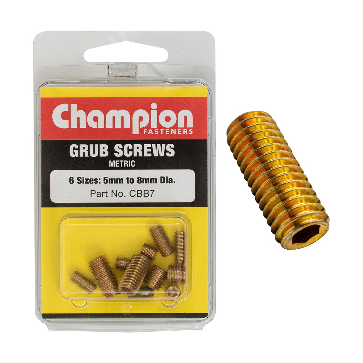 Champion Blister Assortment Grub Screws Metric, , scanz_hi-res