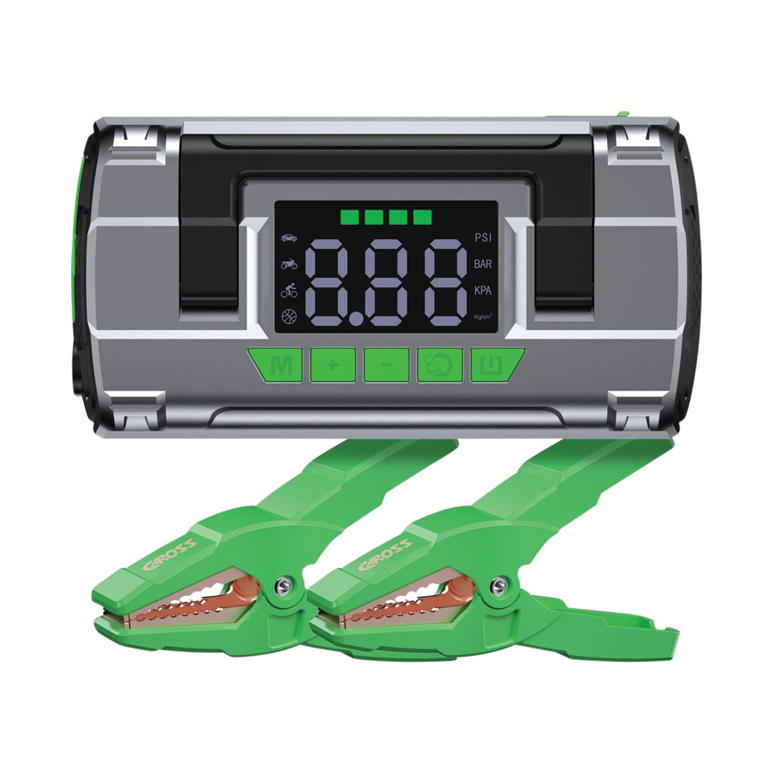 CAROSS T14 12V 2000A Smart Lithium Jump Starter With Built-in Air Compressor & 3 Mode LED Worklight, , scanz_hi-res