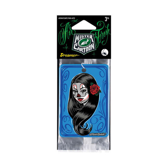 Turtle Wax x Mister Cartoon Air Freshener Dreamer 3 Pack, , scanz_hi-res