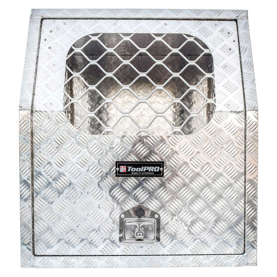 ToolPRO Dog Box - Modular, Aluminium Checker Plate, , scanz_hi-res