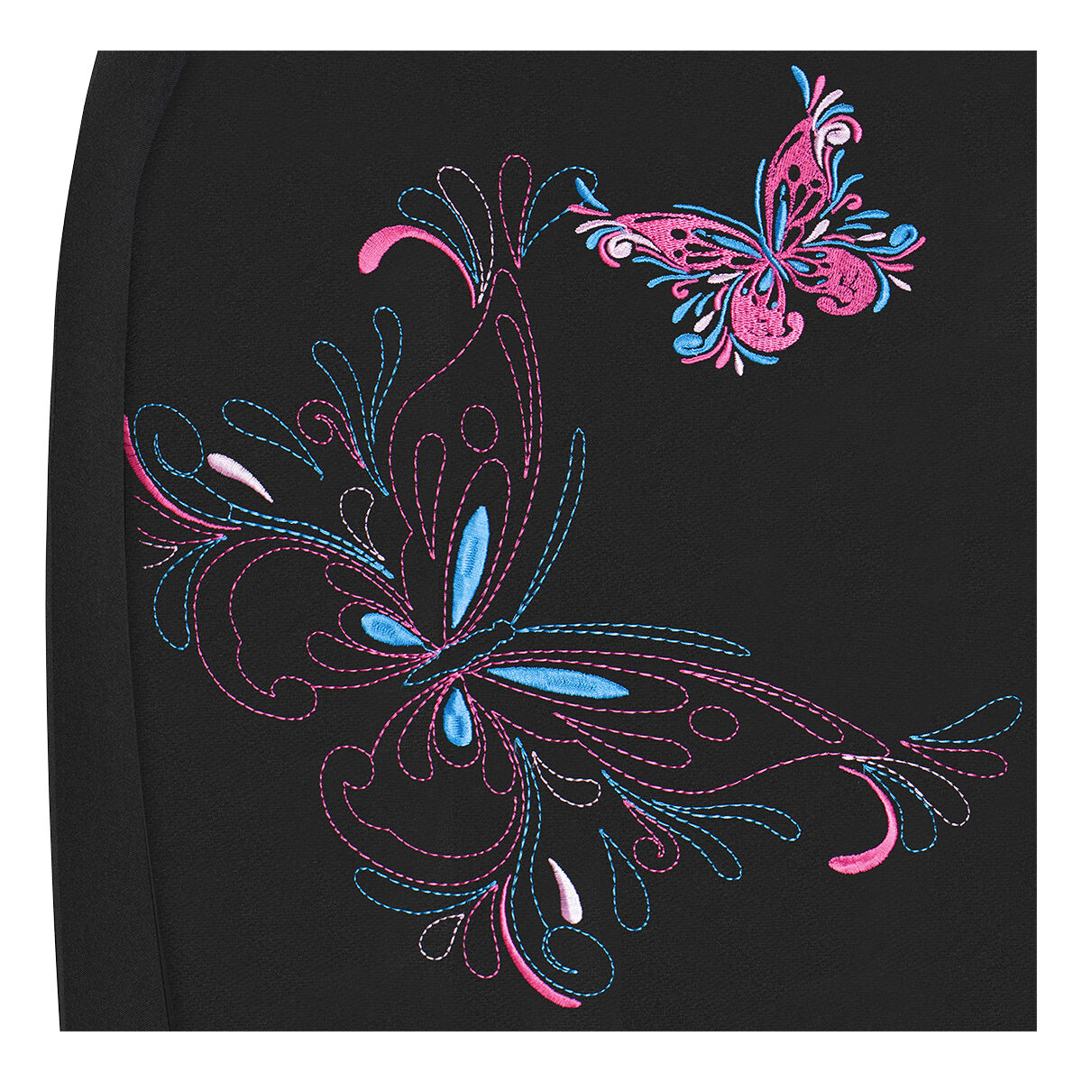 SCA Butterfly Seat Cover Pack Pink/Blue Adjustable Headrests Airbag Compatible 30&06H SAB, , scanz_hi-res