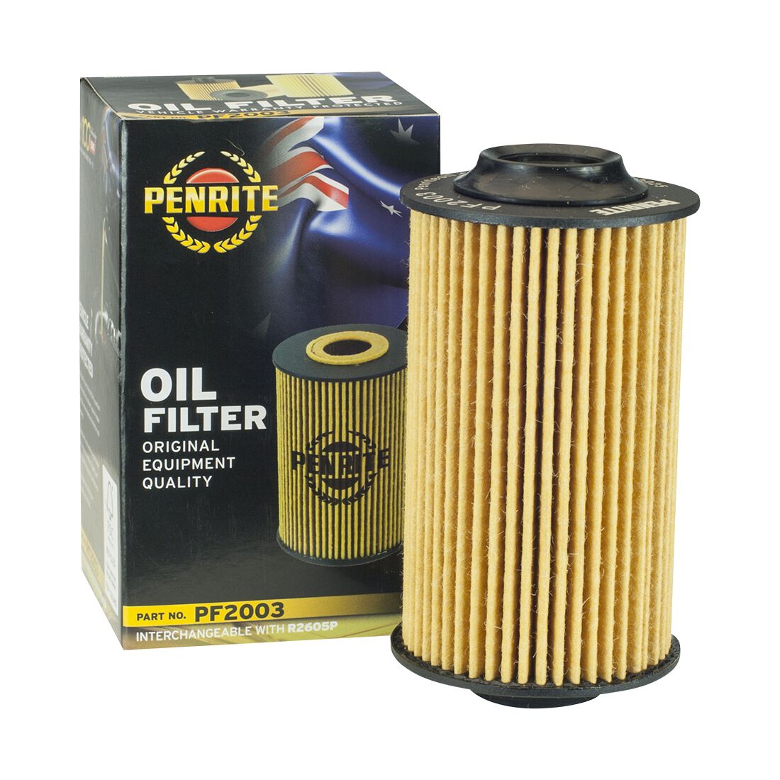 Penrite Oil Filter PF2003 (Interchangeable with R2605P), , scanz_hi-res