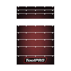 ToolPRO Tool Cabinet Magnetic Fascia Set - Red Carbon Fibre, Suits 26" Chest & 27" Cabinet, , scanz_hi-res