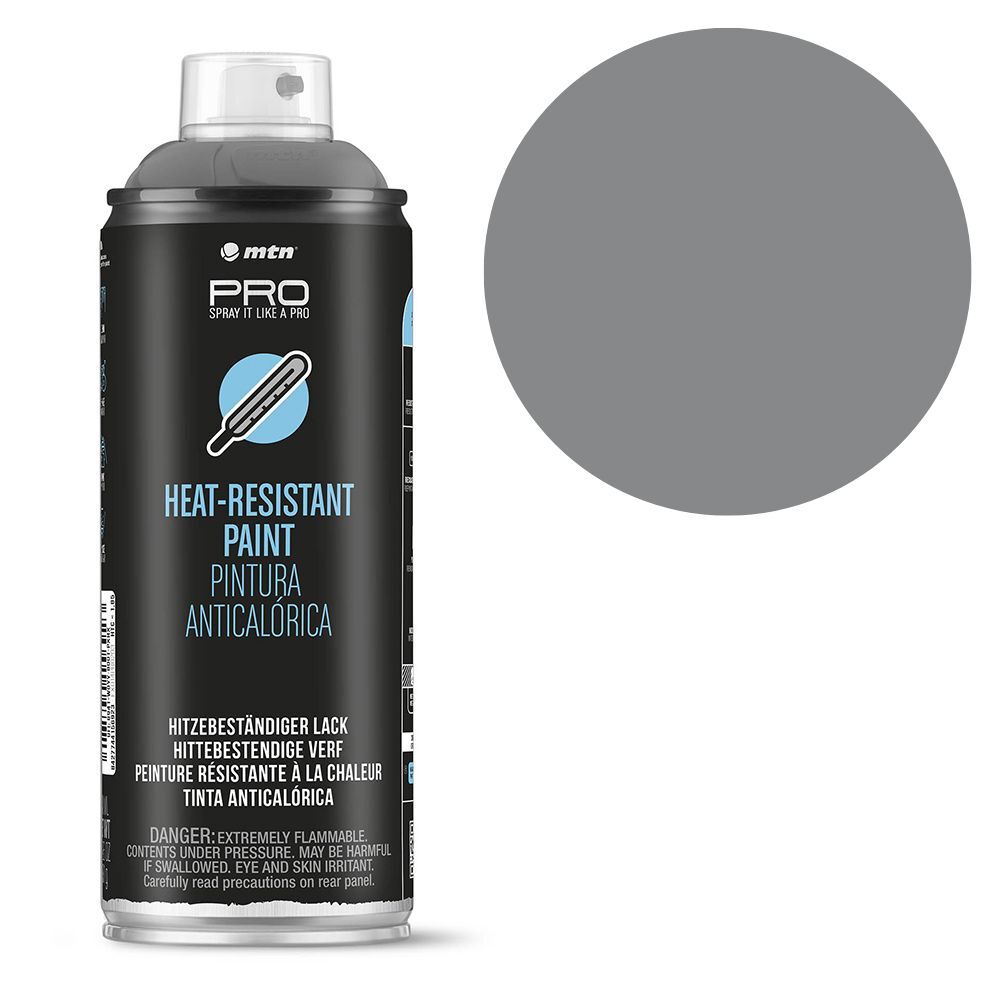 MTN PRO High Heat Paint Cast Iron 400ml Spray Paint, , scanz_hi-res