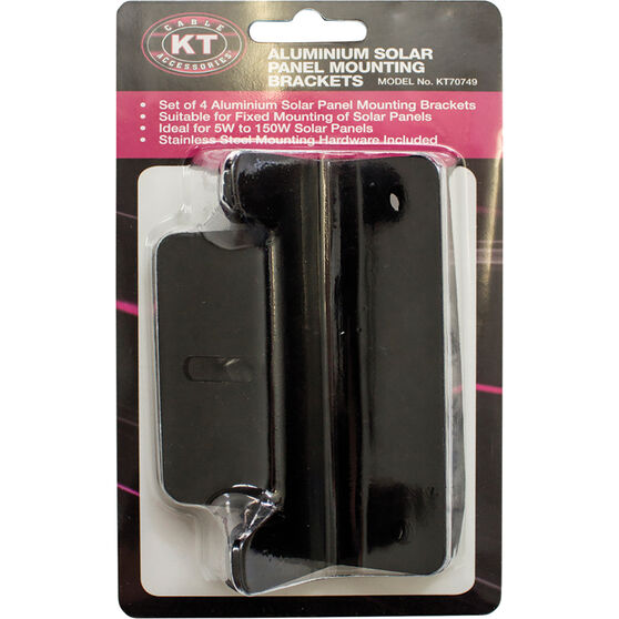 Kt Cables Solar Panel Mounting Brackets 4 Pack Aluminium Supercheap Auto New Zealand