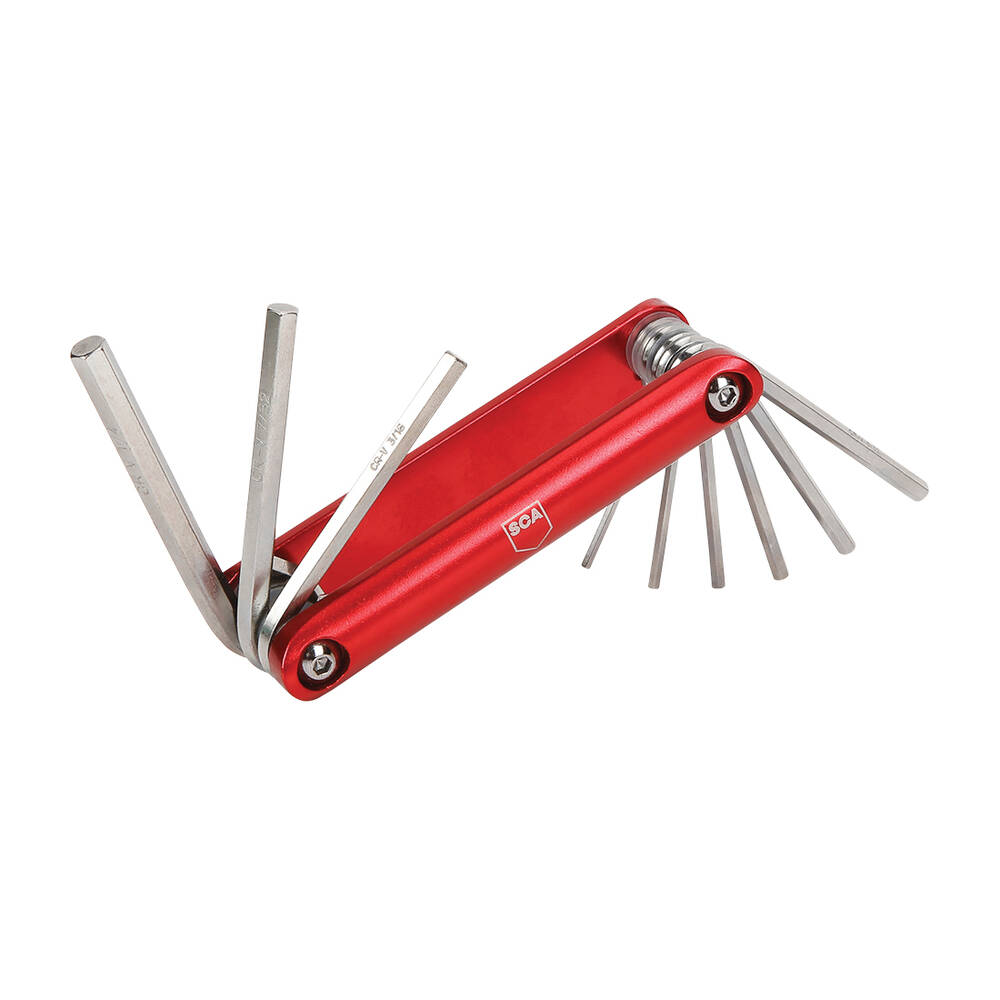 Sca Key SCA Folding Hex Key Set - SAE, 9 Pieces | Supercheap Auto New Zealand