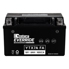 Century Powersports Small Engine Battery YTX7A-FA, , scanz_hi-res