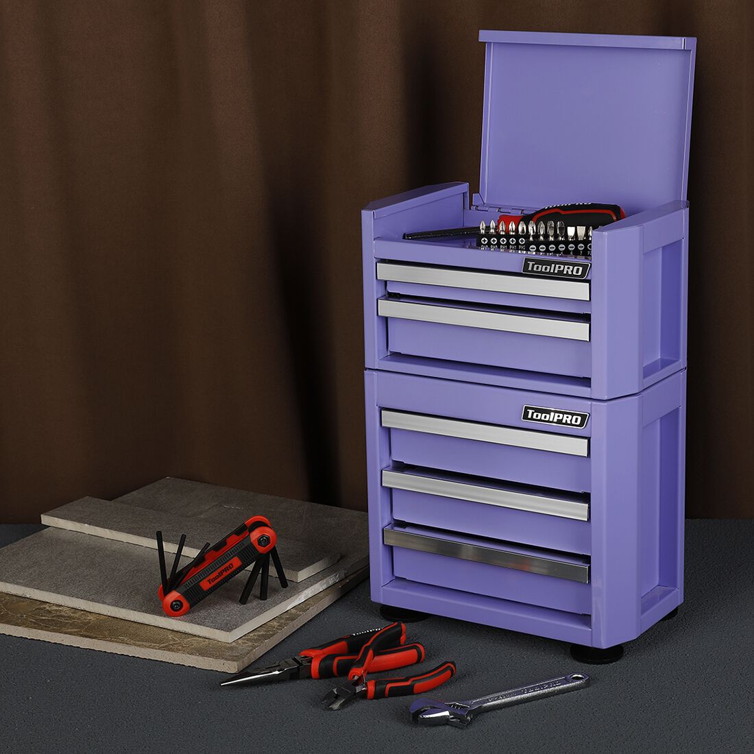ToolPRO Mini Edge Tool Cabinet Lavender, , scanz_hi-res