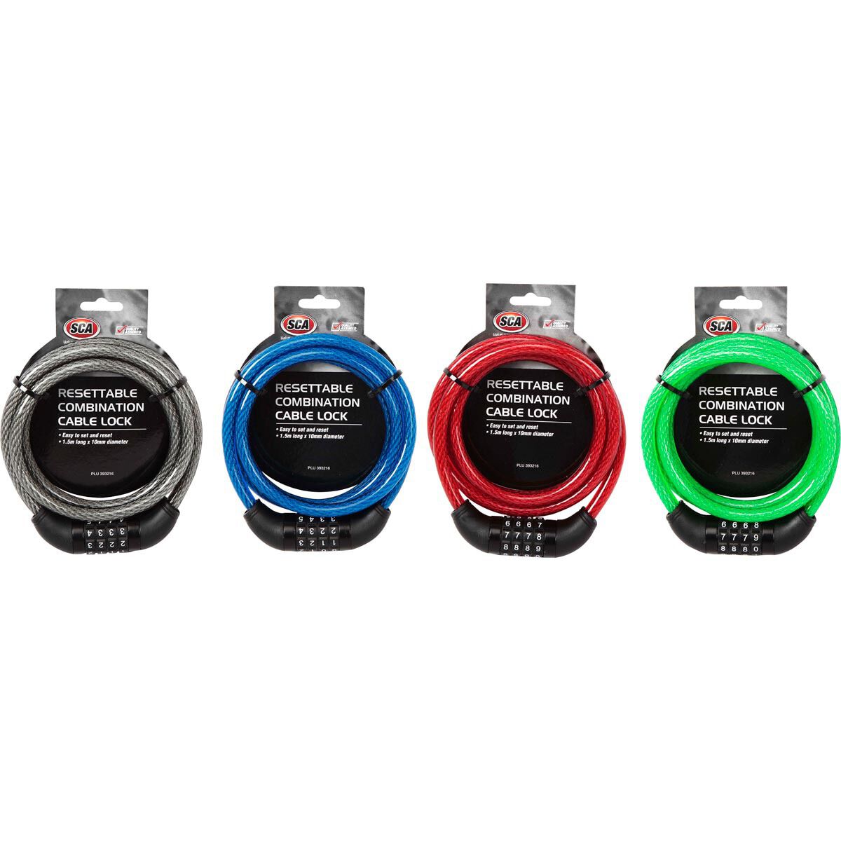 SCA Resettable Combination Lock - 1.5m x 10mm, , scanz_hi-res