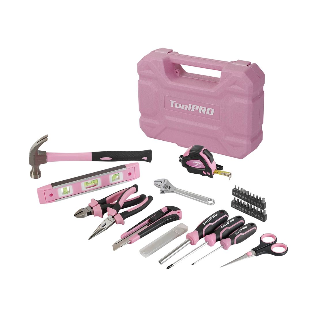 ToolPRO 32 Piece Pink Household Tool Kit, , scanz_hi-res