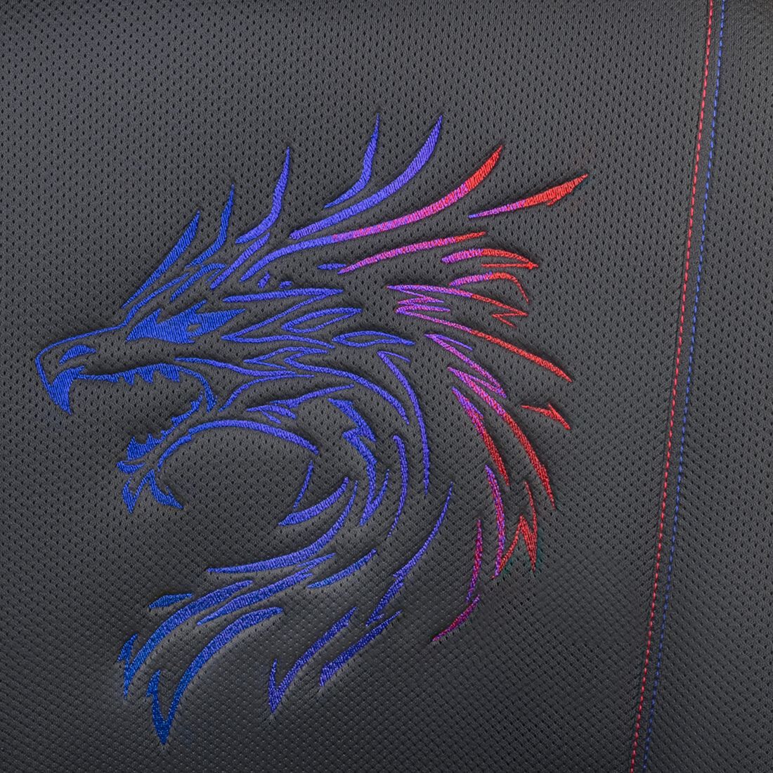 SCA Dragon Seat Cover Pack Red/Black Adjustable Headrests Airbag Compatible 30&06H SAB, , scanz_hi-res