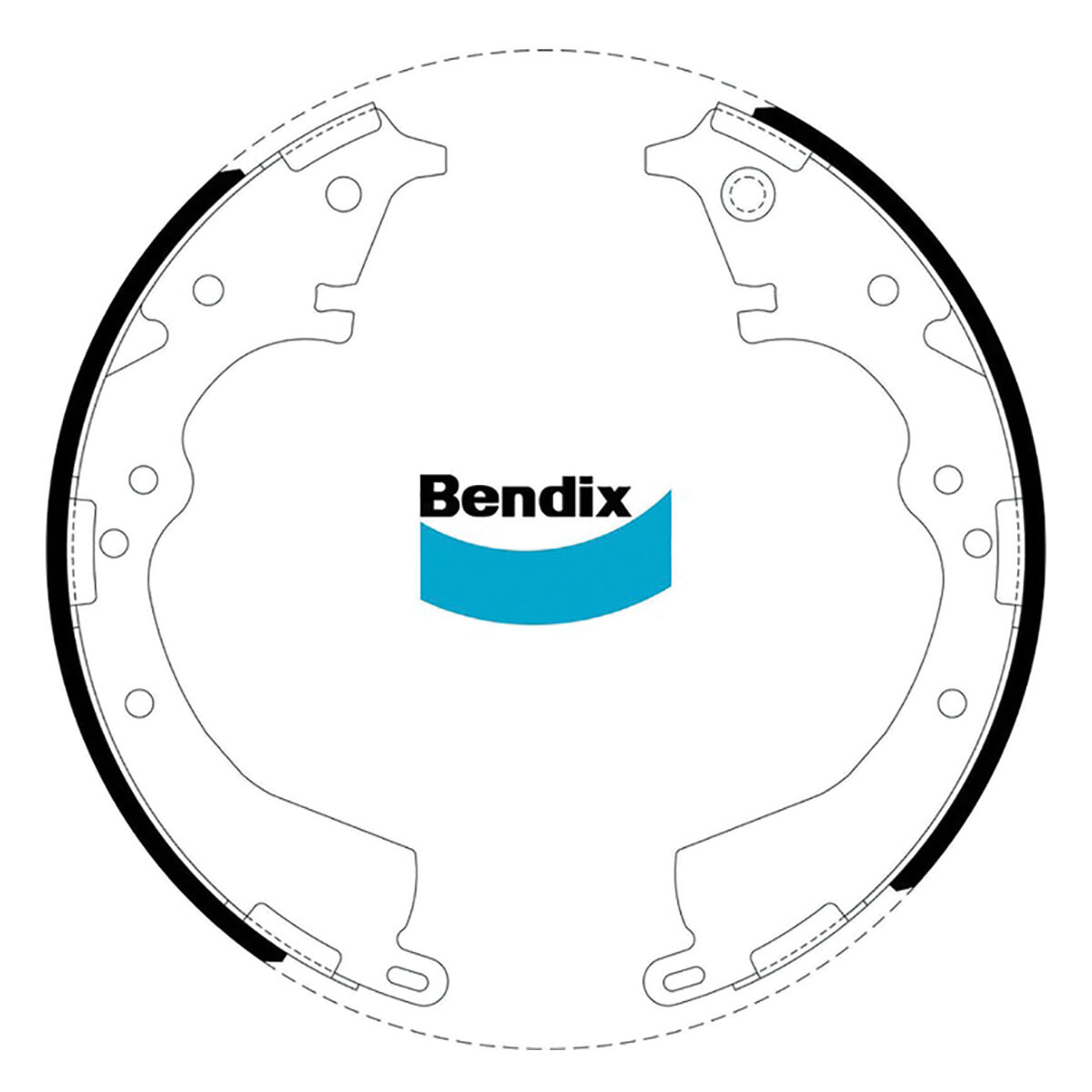Bendix Brake Shoes - BS1768, , scanz_hi-res
