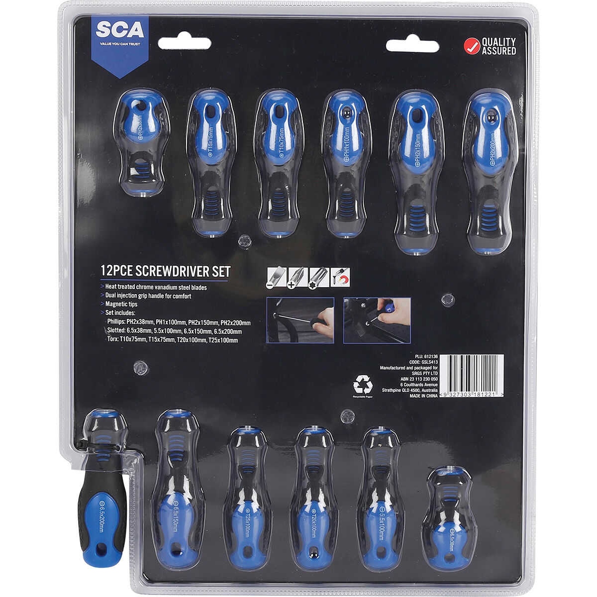 SCA Screwdriver Set - 12 Piece, , scanz_hi-res