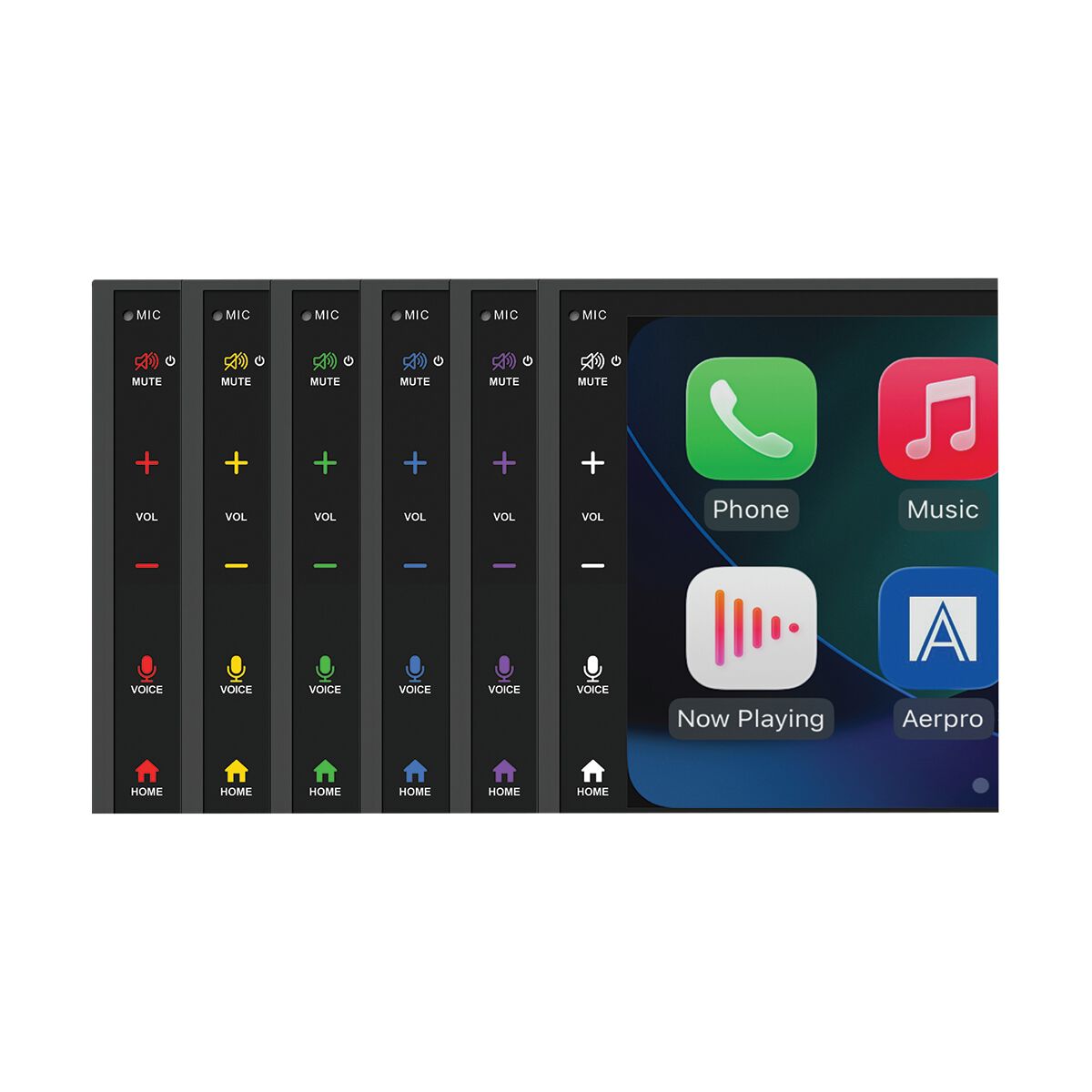 Aerpro 6.8" Double DIN Receiver Apple CarPlay Android Auto AM680W, , scanz_hi-res