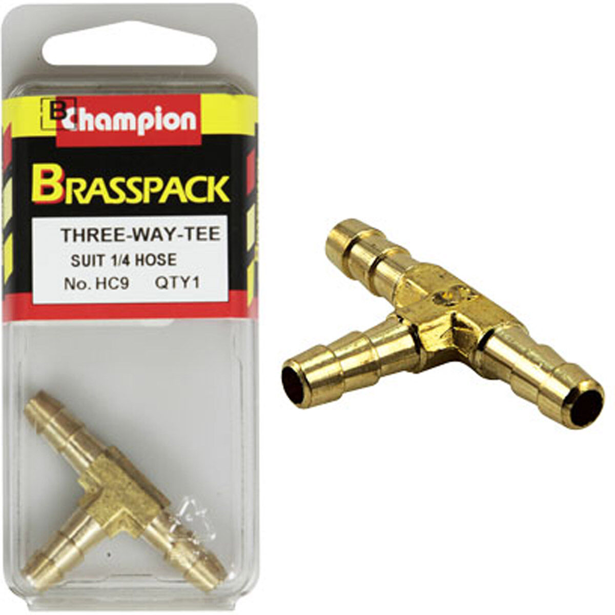 Champion Brass Pack T Piece HC9, 1/4", , scanz_hi-res