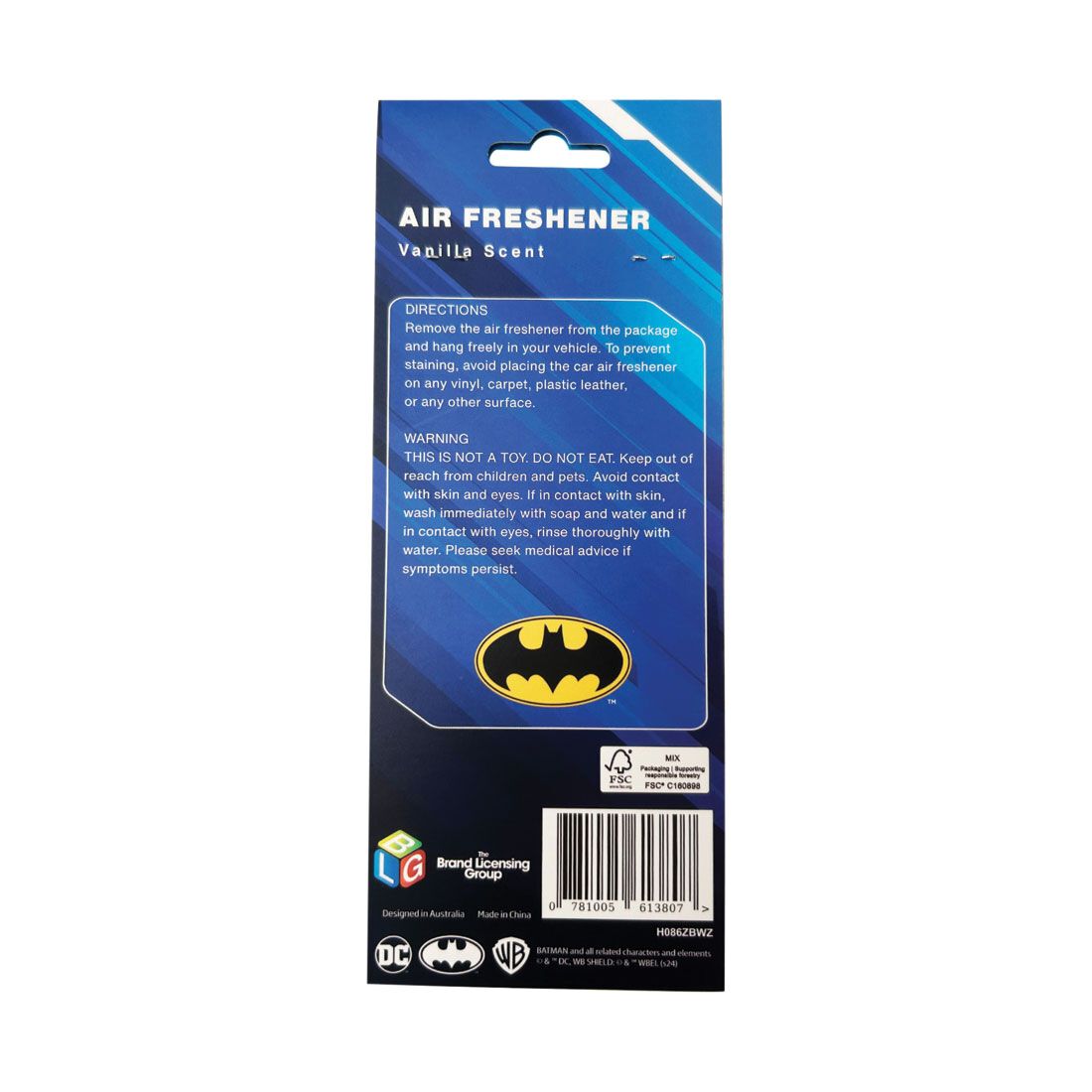 Batman Logo Air Freshener - Vanilla, , scanz_hi-res