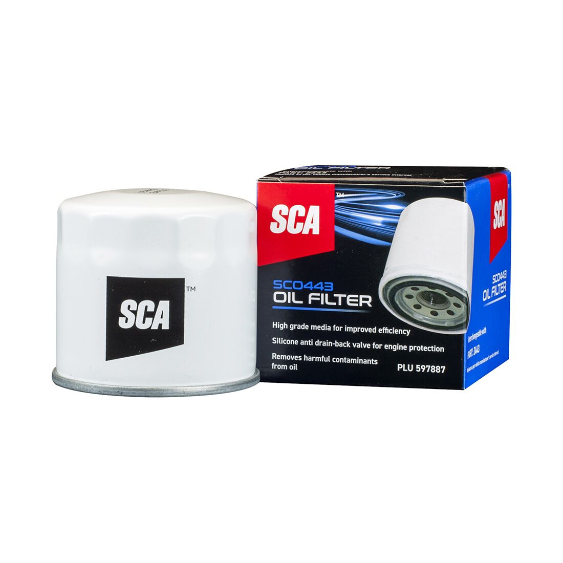 SCA Oil Filter SCO443 (Interchangeable with Z443), , scanz_hi-res