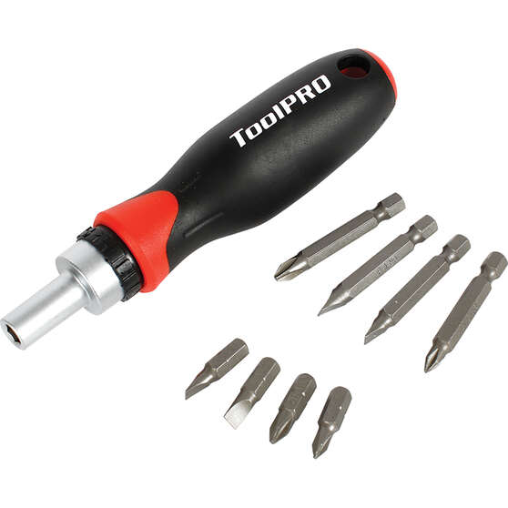 ToolPRO Screwdriver - Ratchet, 9 Piece, , scanz_hi-res
