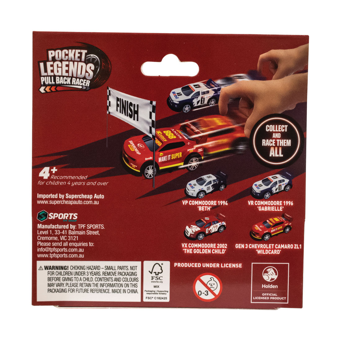 Pocket Legends Pull Back Racer 2002 Supercar, , scanz_hi-res