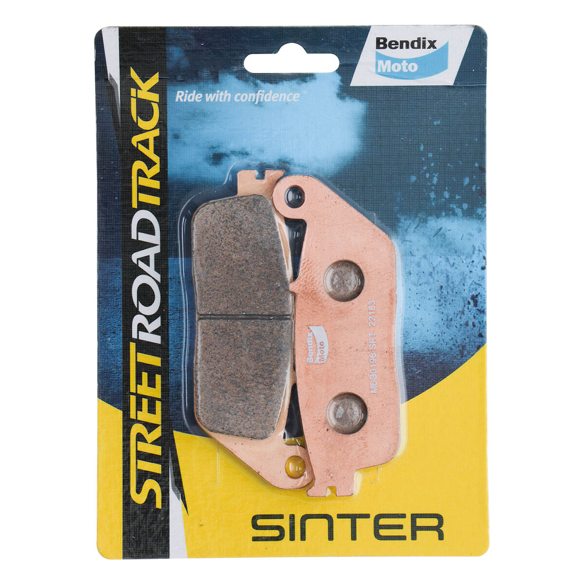 Bendix Street Road Track Motorcycle Disc Brake Pads - MDB0196-SRT, , scanz_hi-res