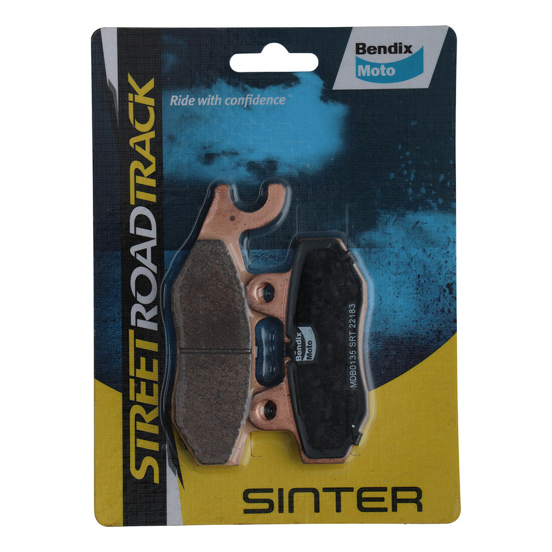 Bendix Street Road Track Motorcycle Disc Brake Pads - MDB0135-SRT, , scanz_hi-res