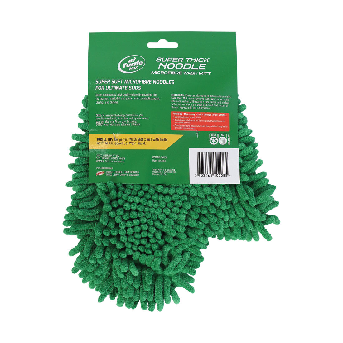 Turtle Wax Super Thick Noodle Microfibre Wash Mitt, , scanz_hi-res