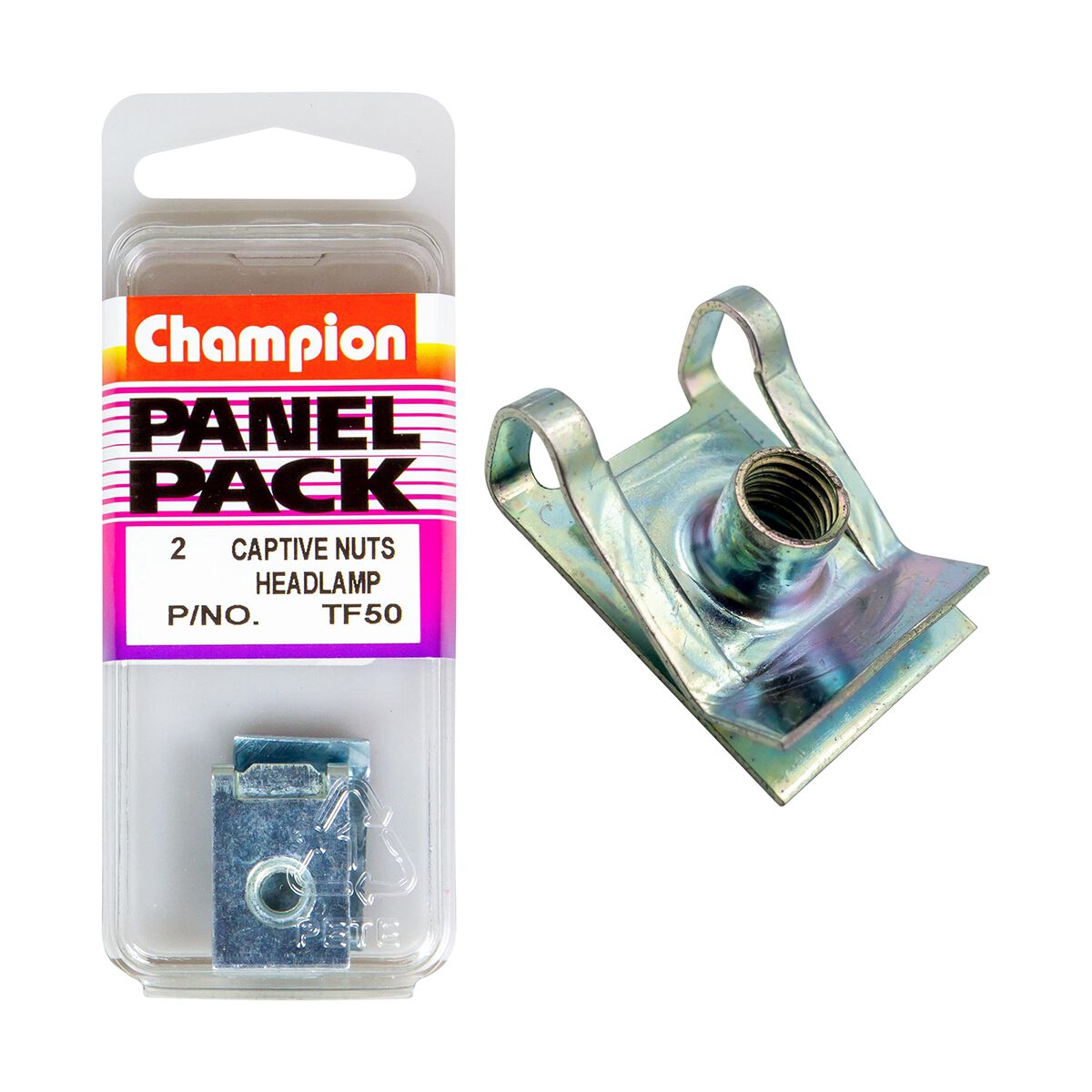 Champion Headlamp Captive Nuts TF50, M5 x 0.8mm, , scanz_hi-res