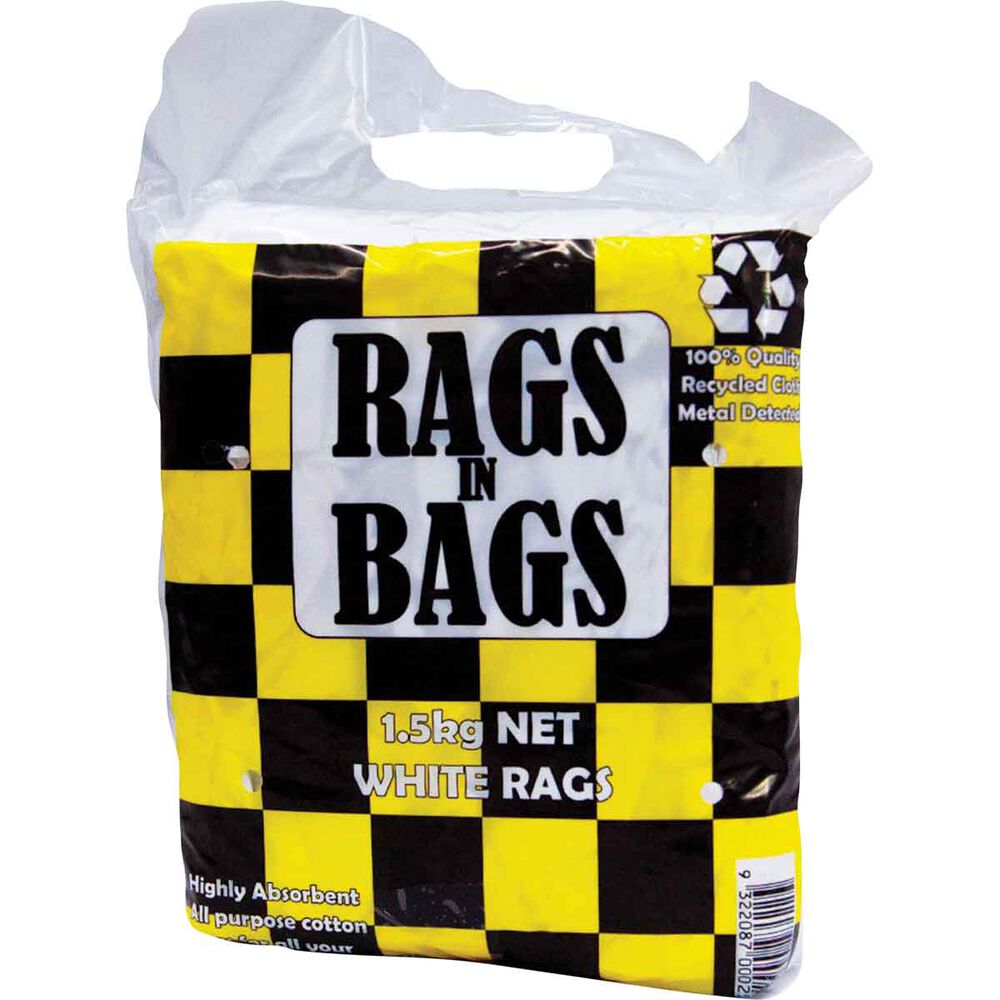 Rags in Bags White Cleaning Cloth 1.5kg Supercheap Auto New Zealand