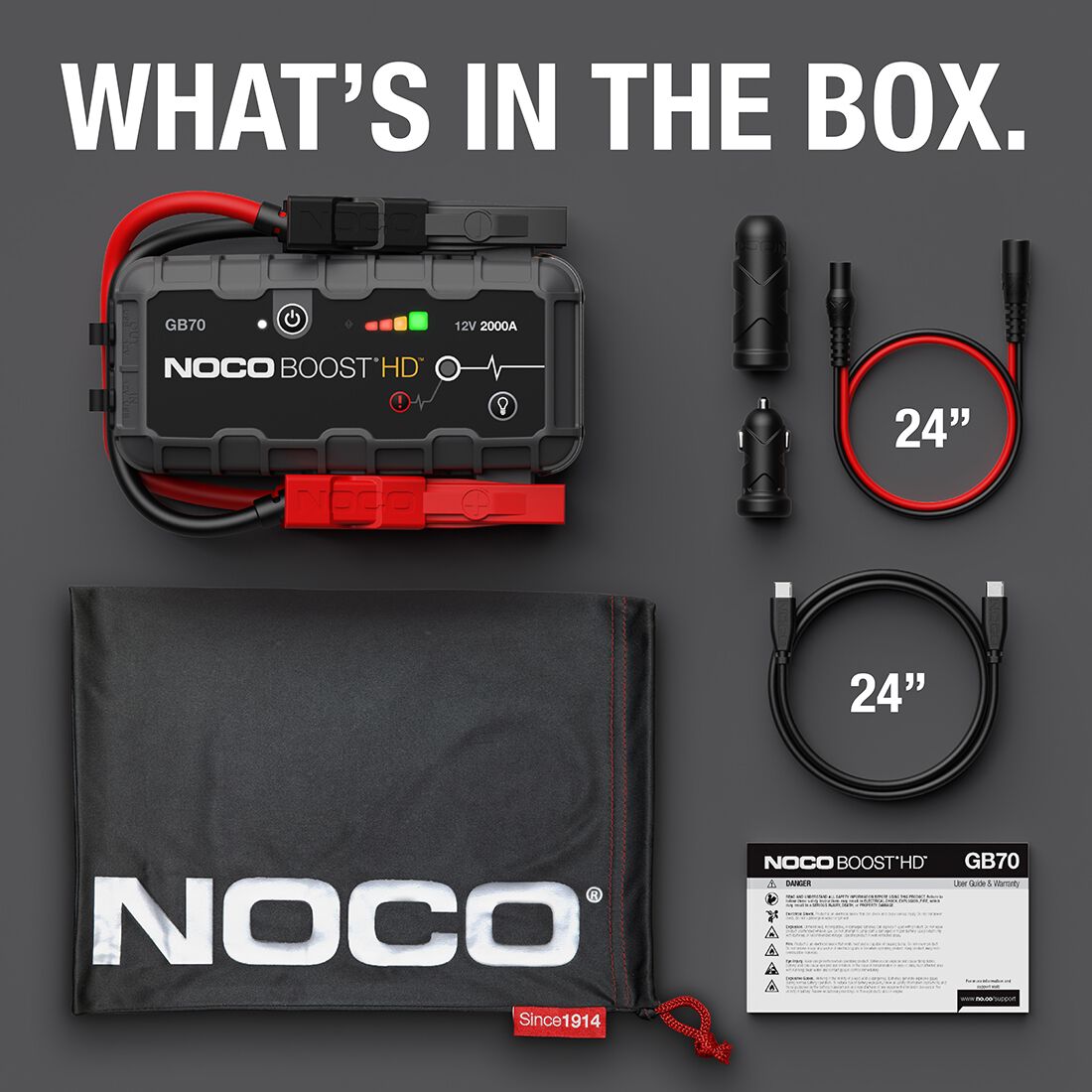 NOCO Boost HD Lithium Jump Starter 12V 2000 Amp, , scanz_hi-res