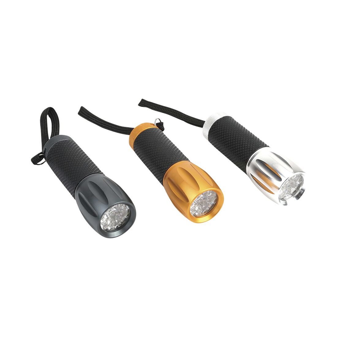 Ridge Ryder Aluminium 9 LED Torch 3pk, , scanz_hi-res