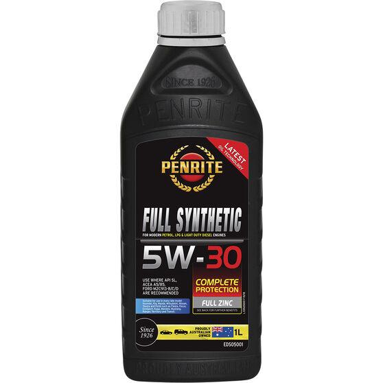 Penrite Full Synthetic Engine Oil -  5W-30 1 Litre, , scanz_hi-res