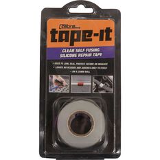 Calibre Tape-It Self-Fusing Silicone Tape - Clear, 3m x 25mm, , scanz_hi-res