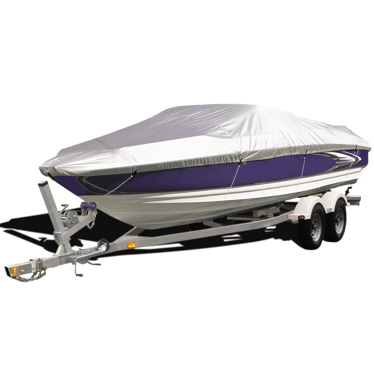CoverALL+ Boat Cover Silver Protection, Water Resistant - Suits most 14-16ft Boats, , scanz_hi-res