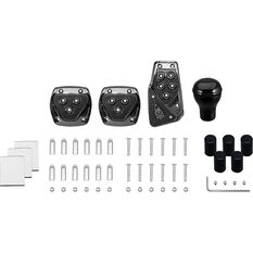 TypeS Carbon Fibre Gear Knob & Pedal Pad Set Manual, , scanz_hi-res
