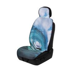 SCA Reversible Slip On Seat Cover Wave/Aqua, , scanz_hi-res