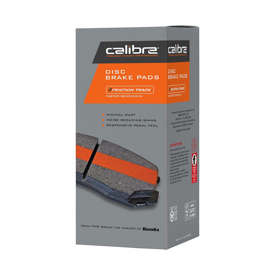 Calibre Disc Brake Pads DB1366CAL, , scanz_hi-res