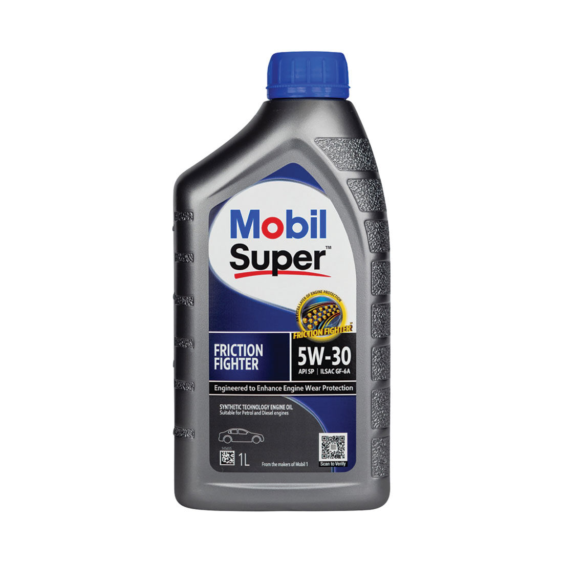 Mobil Super Friction Fighter Semi Synthetic Engine Oil 5W-30 1L, , scanz_hi-res